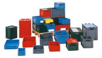 Schwerlast Stapelbehälter für besonders schwere Waren. Mit umfangreichem Zubehör und in vielen Varianten im Net-Rack Kästenshop.