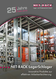 Net-Rack PDF LagerSchlager, Sonderflyer, Lagerinnovationen, Gitterboden, Geländerschleuse, Palettenauszug, Lastenheber